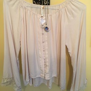 Final Markdown-flowy crochet trim cuffs /necklace